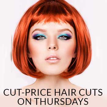 Cut-Price Hair Cuts on Thursdays Cut-Price Hair Cuts on Thursdays