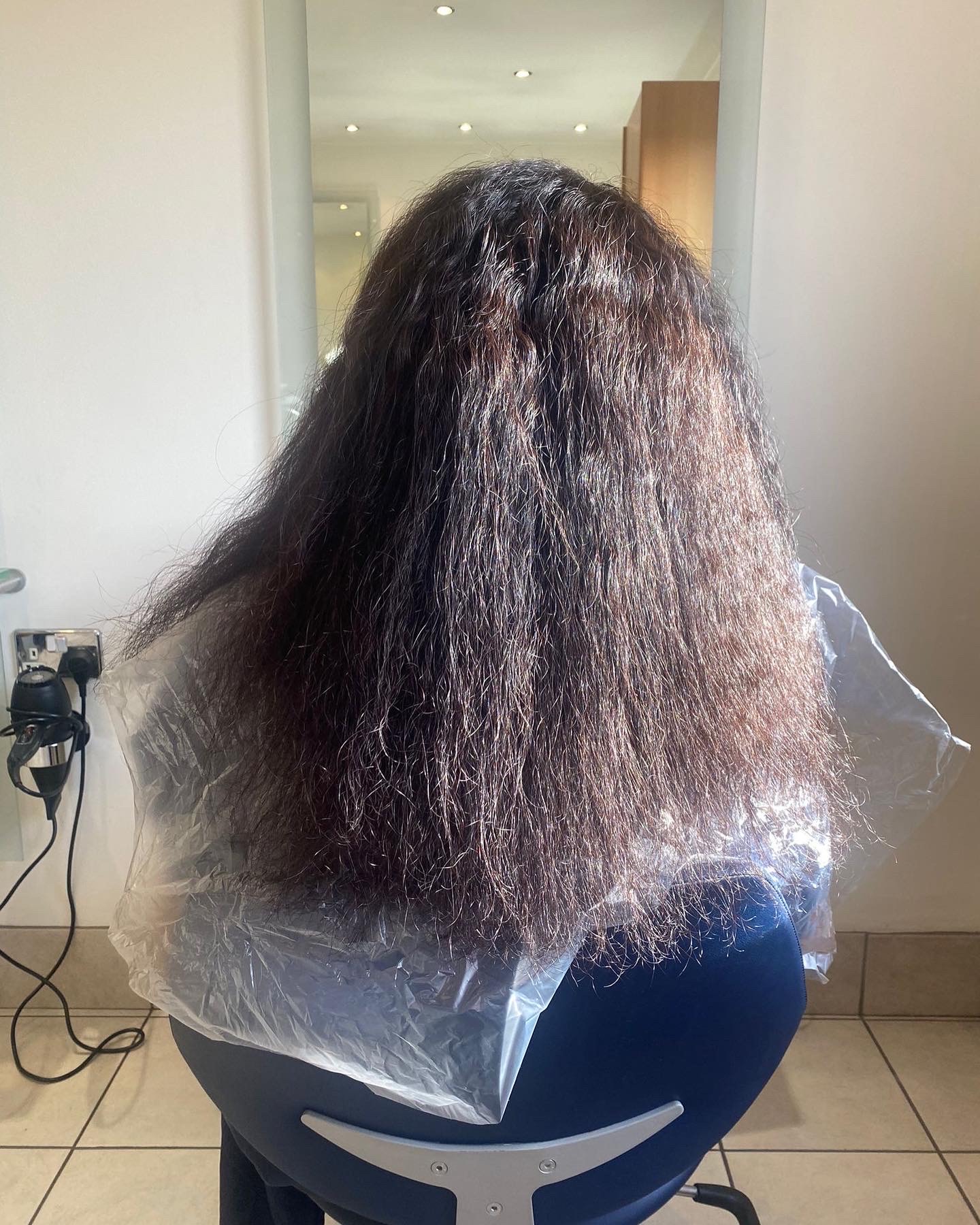 Before Before hair smoothing Hair Oasis salon Basildon