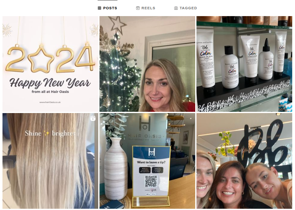 Hair Oasis Instagram